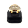 Bague jonc anglais et diamants