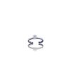 Solitaire or gris diamant