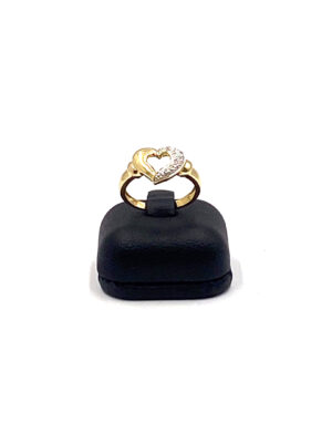 Bague or gris