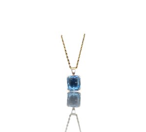 Pendentif aigue marine