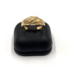 Bague godron et diamants