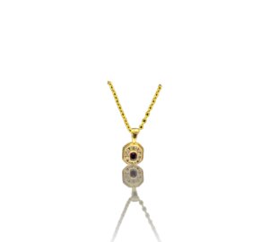Pendentif rubis or jaune