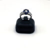 Bague diamants et saphirs