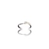 Solitaire or blanc diamant