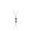 Pendentif rubis navette et diamants