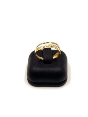 Bague or jaune et diamants