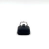 Bague 3 diamants or blanc