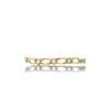Bracelet maille figaro 1+1