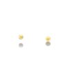 Boucles d'oreilles boules satinées or jaune