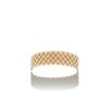 Bracelet or jaune maille fantaisie plate