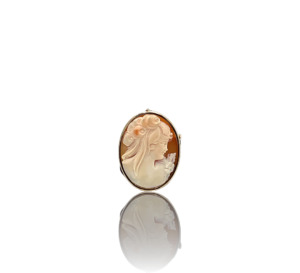 Pendentif or jaune camée