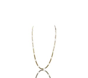 Chaine maille figaro or jaune
