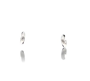 Créoles épaisses or blanc