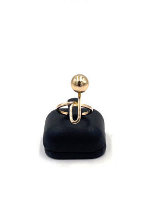 Bague boule or jaune