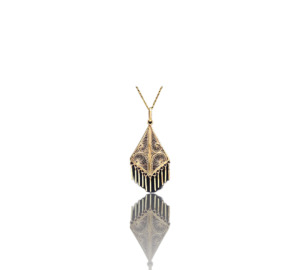 Pendentif filigrane losange