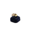 Bague 3 anneaux émeraude saphir et rubis