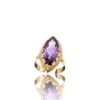 Bague améthyste navette