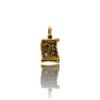 Pendentif parchemin je t’aime or jaune et diamants