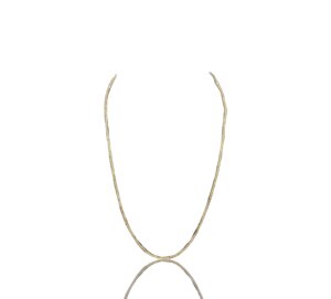 Chaine or jaune maille forçat 50 cm