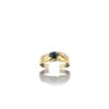 Bague or jaune et saphir