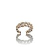 Bague bicolore rose et blanc diamants