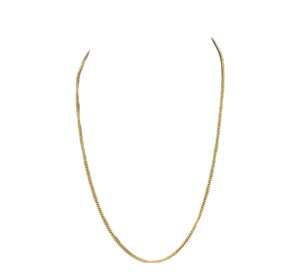 Chaine or jaune maille gourmette