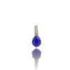 Pendentif or blanc et tanzanite