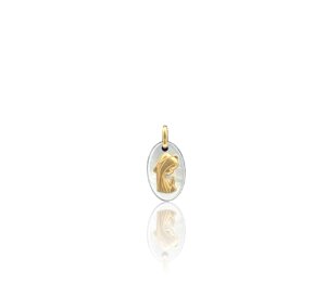 Pendentif vierge couronne