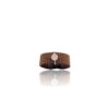 Bague acier chocolat