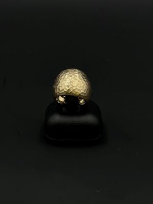 Bague boule martelée
