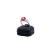 Bague rubis or blanc