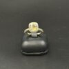 Bague or jaune 18 ct aigue-marine carrée